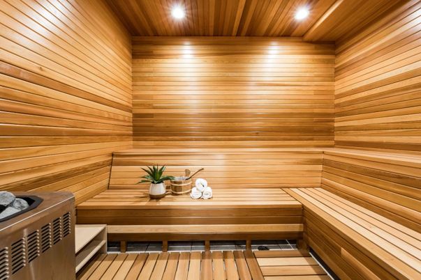 Interior, Recessed Lighting, Sauna Room