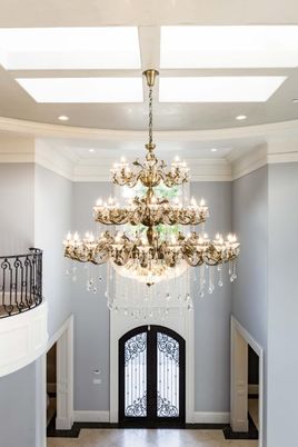 Chandelier, Interior, Recessed Lighting