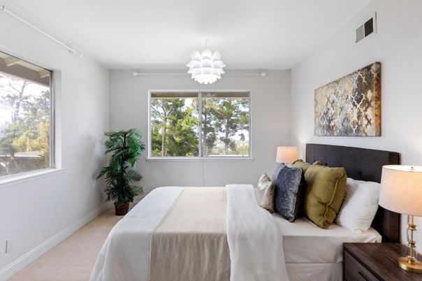 Bedroom, Chandelier, Interior