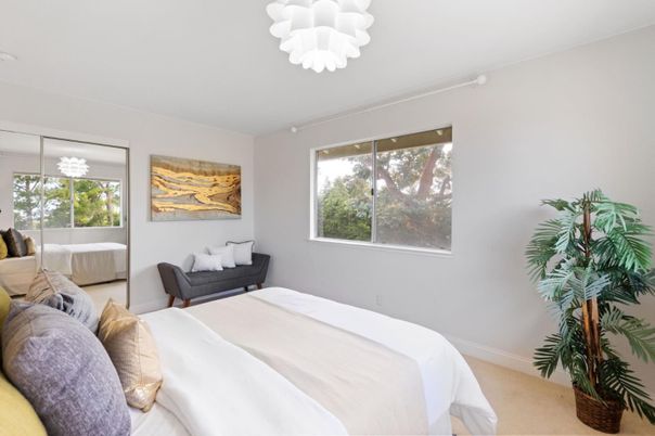 Bedroom, Chandelier, Interior