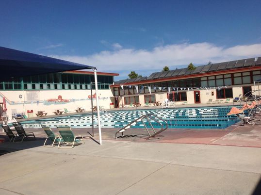 Exterior, Pool, Solar Panels