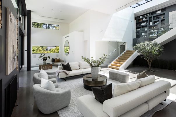 Interior, Living room, Recessed Lighting