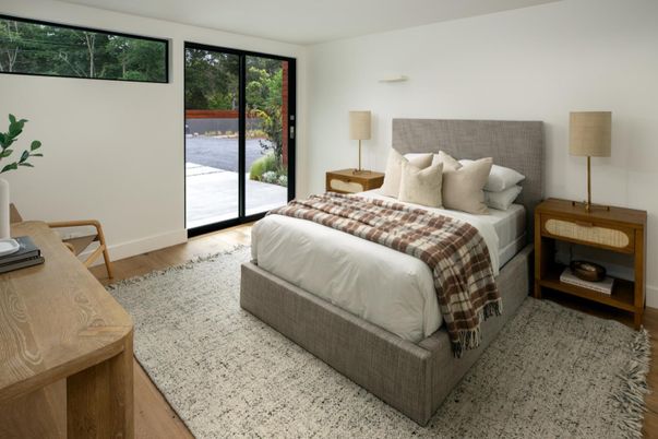 Bedroom, Interior, Wood Texture Flooring