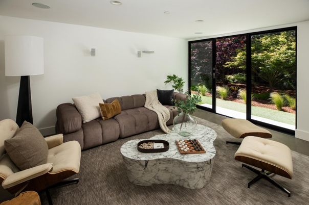 Interior, Living room, Recessed Lighting