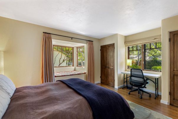 Bedroom, Home Office, Interior, Wood Texture Flooring