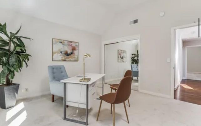 Home Office, Interior, Wood Texture Flooring