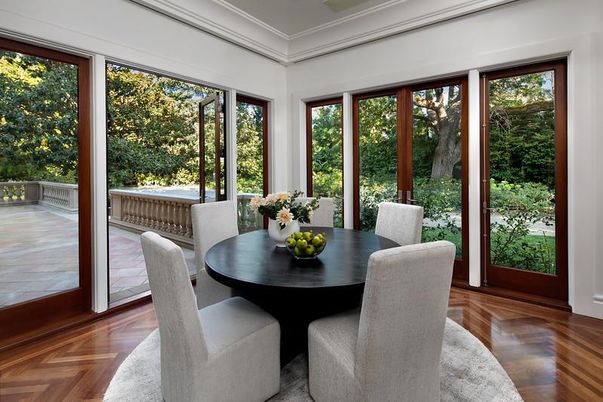 Dining room, Interior, Wood Texture Flooring