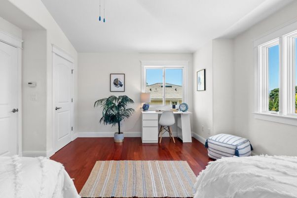 Bedroom, Home Office, Interior, Wood Texture Flooring