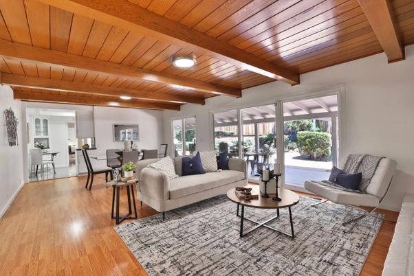 Dining room, Interior, Living room, Wooden Beams, Wooden Ceilings, Wood Texture Flooring