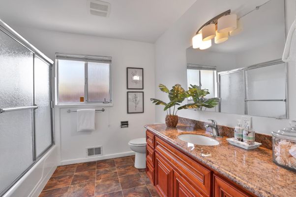 Bathroom, Dual Sink Vanities, Glass Shower, Interior