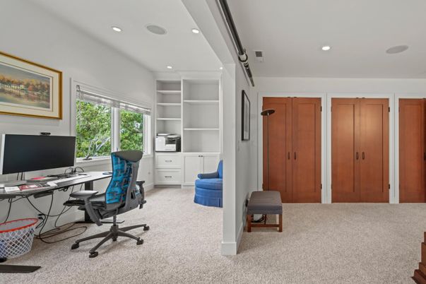Home Office, Interior, Recessed Lighting
