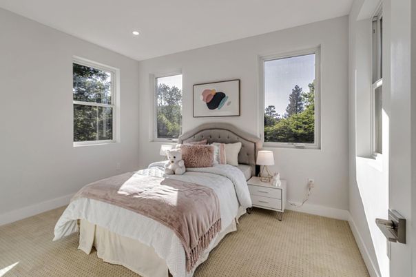 Bedroom, Interior, Recessed Lighting