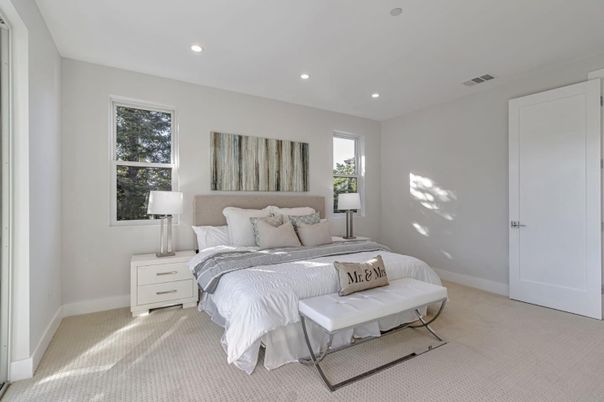 Bedroom, Interior, Recessed Lighting