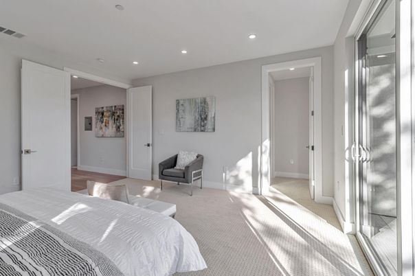 Bedroom, Interior, Recessed Lighting