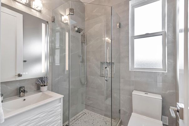 Bathroom, Glass Shower, Interior