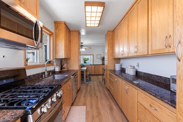Interior, Kitchen, Wood Texture Flooring
