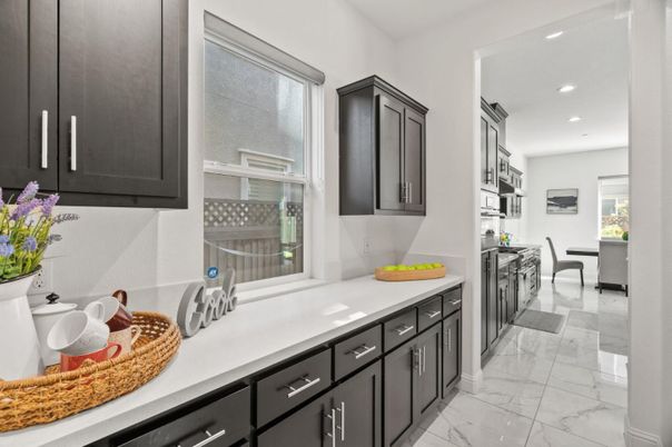 Dining room, Interior, Kitchen, Marble, Recessed Lighting