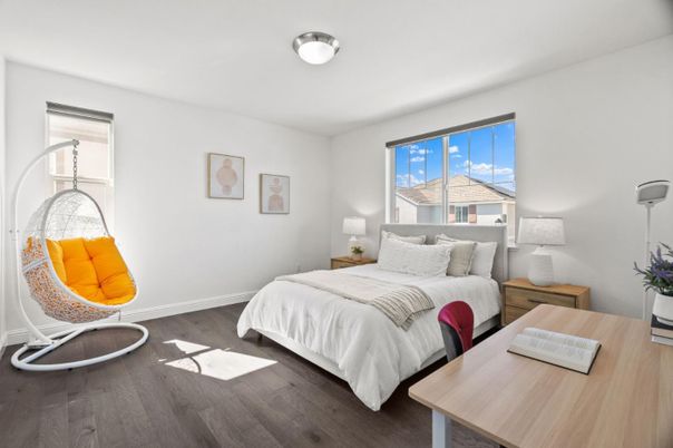 Bedroom, Interior, Wood Texture Flooring