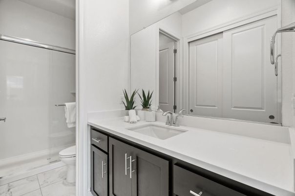 Bathroom, Glass Shower, Interior, Marble