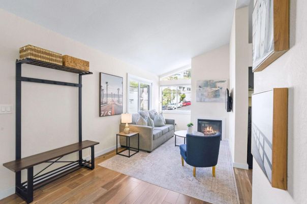 Fireplace, Interior, Living room, Wood Texture Flooring