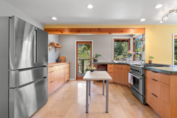 Interior, Kitchen, Recessed Lighting, Stainless Steel Appliances
