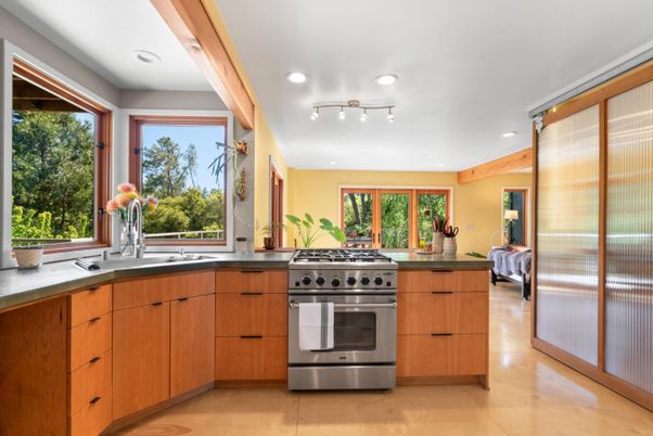 Interior, Kitchen, Recessed Lighting, Stainless Steel Appliances