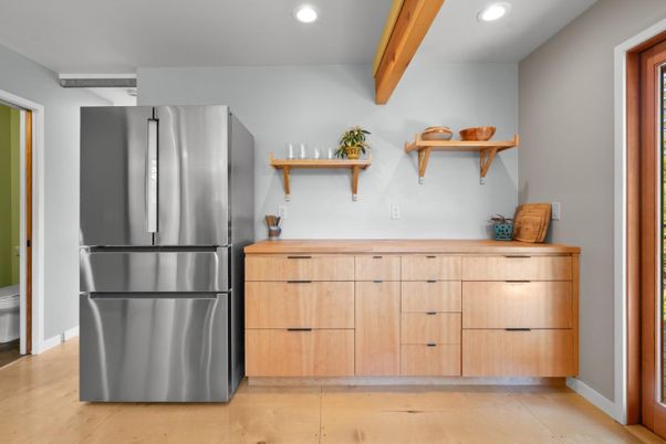 Interior, Kitchen, Recessed Lighting, Stainless Steel Appliances