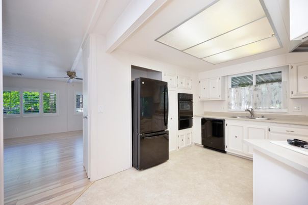 Interior, Kitchen, Wood Texture Flooring
