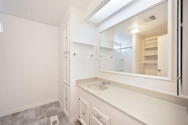 Bathroom, Interior, Wood Texture Flooring
