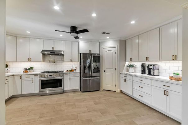 Interior, Kitchen, Recessed Lighting, Stainless Steel Appliances