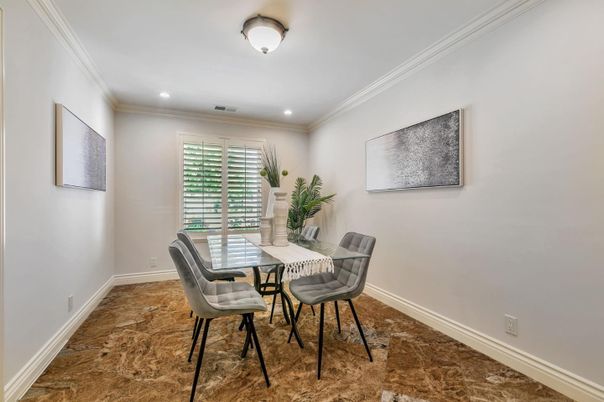 Dining room, Interior, Recessed Lighting