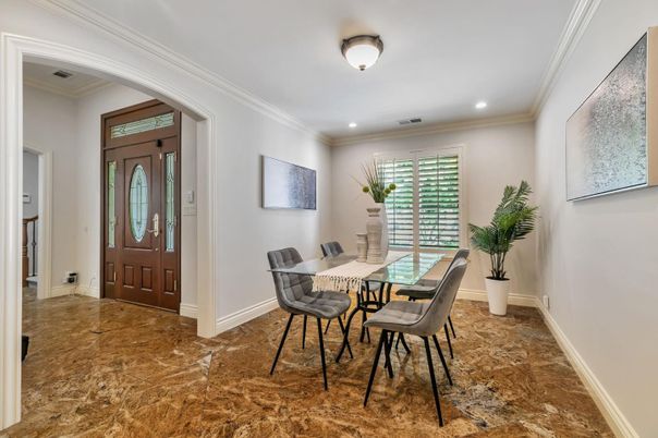 Dining room, Interior, Recessed Lighting
