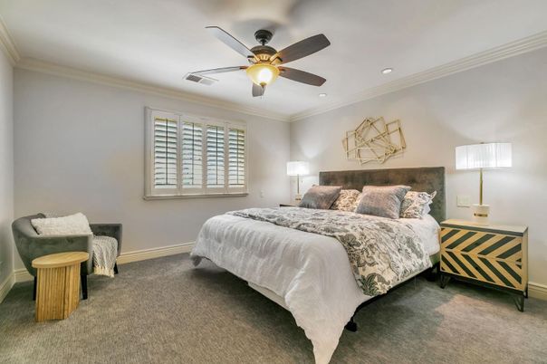 Bedroom, Interior, Recessed Lighting