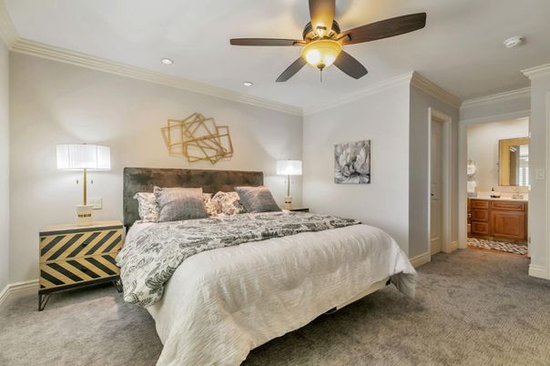 Bedroom, Interior, Recessed Lighting