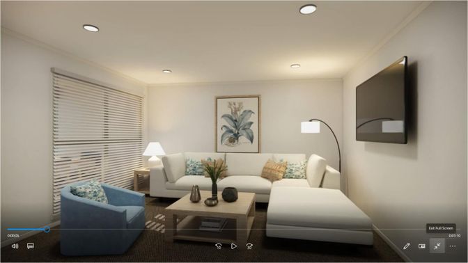 Interior, Living room, Recessed Lighting