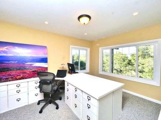 Home Office, Interior, Recessed Lighting