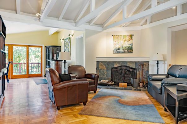 Fireplace, Interior, Living room, Wood Texture Flooring