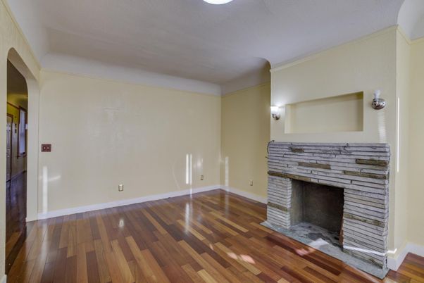 Empty room, Fireplace, Interior, Wood Texture Flooring