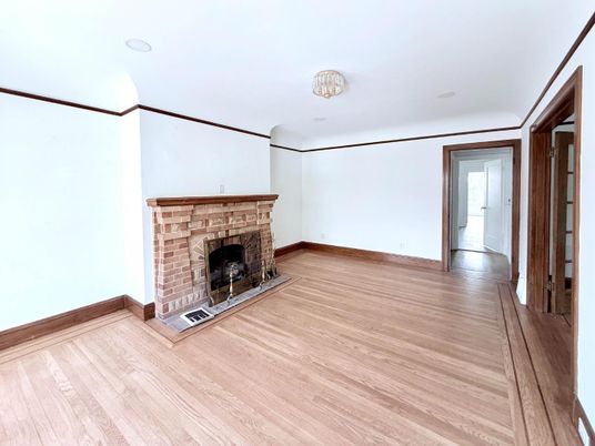 Empty room, Fireplace, Interior, Wood Texture Flooring