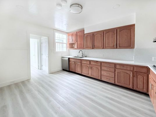 Interior, Kitchen, Wood Texture Flooring