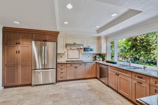 Interior, Kitchen, Recessed Lighting, Stainless Steel Appliances