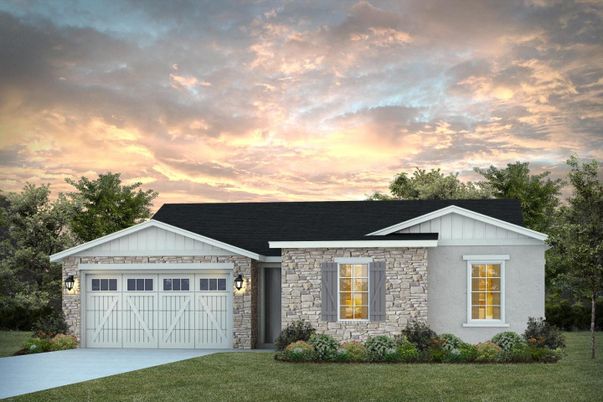 Attached, Exterior, Facade, Ranch