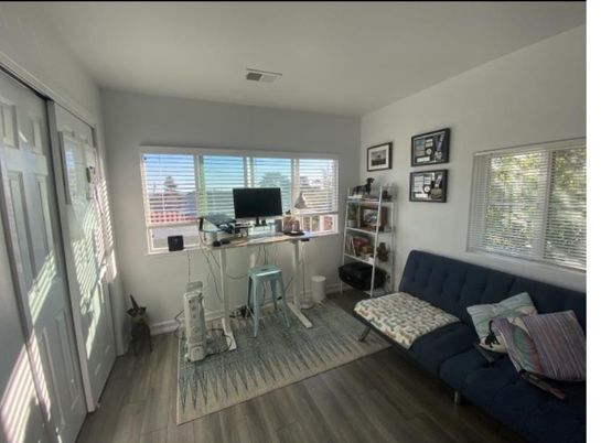 Home Office, Interior, Wood Texture Flooring