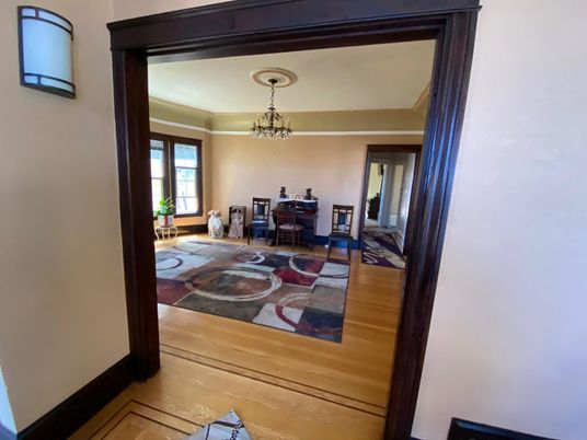 Chandelier, Interior, Wood Texture Flooring