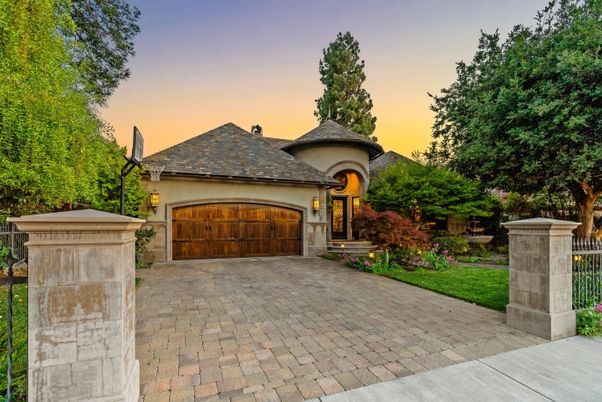 Attached, Backyard, Exterior, Facade, French Provincial