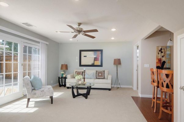 Interior, Living room, Recessed Lighting