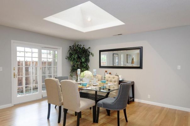 Dining room, Interior, Wood Texture Flooring