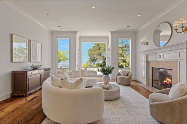 Chandelier, Interior, Kitchen, Pendant Lights, Recessed Lighting, Stainless Steel Appliances, Wood Texture Flooring