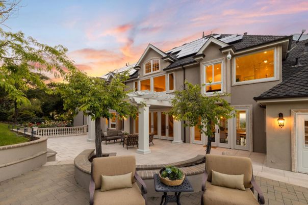 Exterior, Pool, Solar Panels