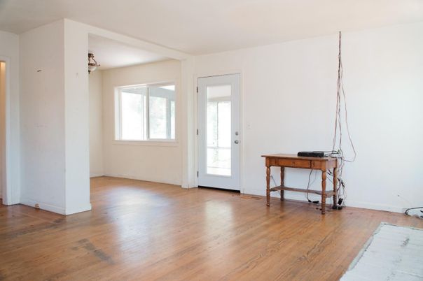 Empty room, Interior, Wood Texture Flooring